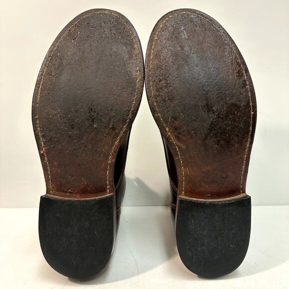 EXCELLENT Oak Street Bootmakers Field Boot Plain Toe Brown Chromexcel 10.5 - Picture 12 of 13